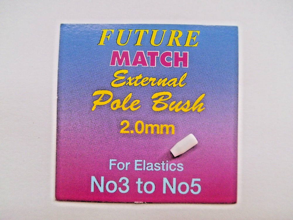 FUTURE MATCH EXTERNAL POLE BUSH PTFE 2mm ELASTIC SIZE 3-5 WHITE