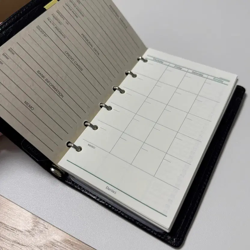 Da Vinci Just Refill A7 Genuine Leather Notebook Official