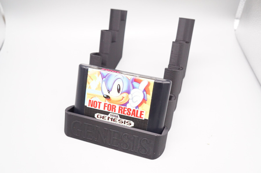 Custom Stack Display Holder for SEGA Genesis Cartridges *Holds 5*