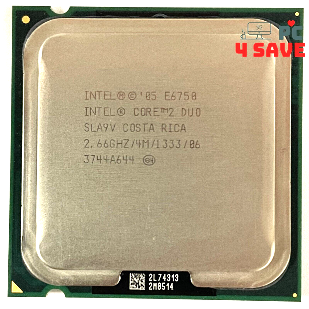 Intel Core 2 Duo E6750 2.67GHz 2-Core LGA775 Desktop CPU Processor 65W SLA9V