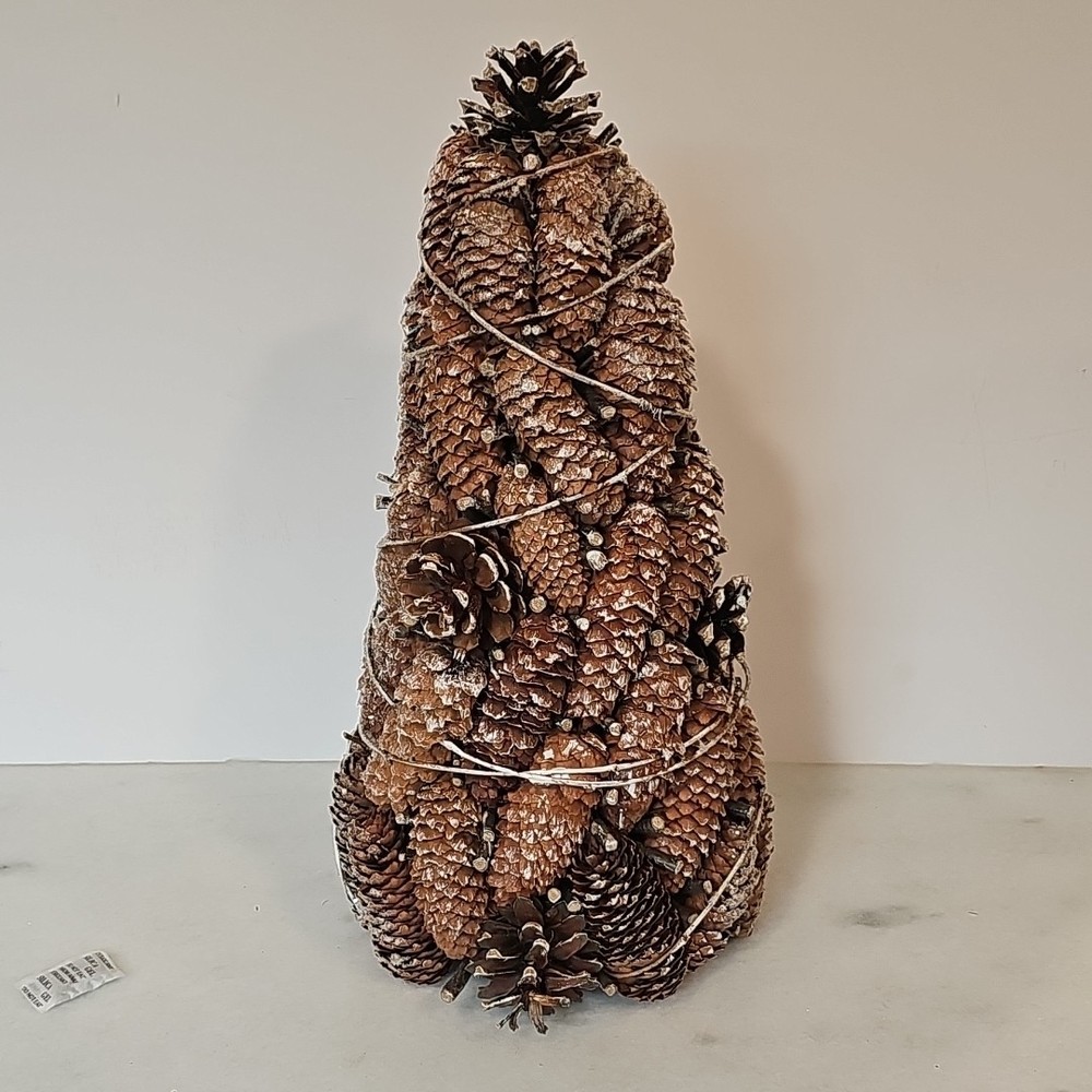 Smith & Hawkins Frosted Glitter Pinecone Christmas Tree Medium 16''