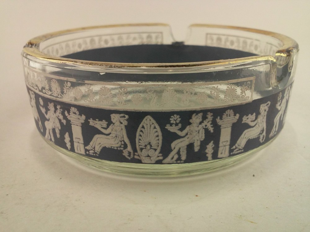 Glass Decorative Ash Tray 3.25-Inch Diameter