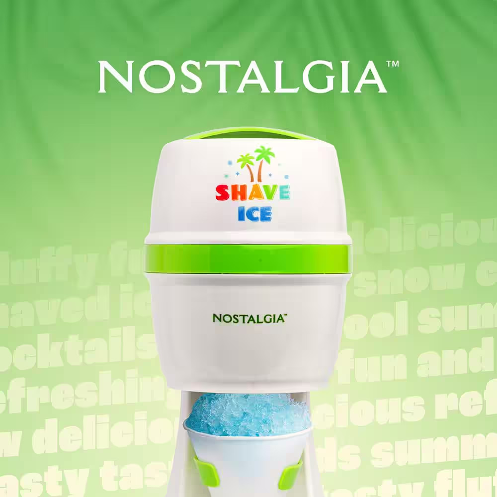 8 Oz. White Electric Shave Ice and Snow Cone Machine