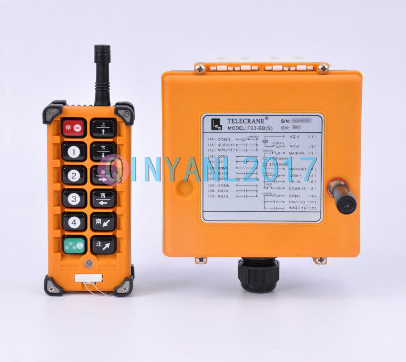 F23-BB(S) Industrial Crane wireless Remote Control 2 Transmitter+1 Receiver 220V