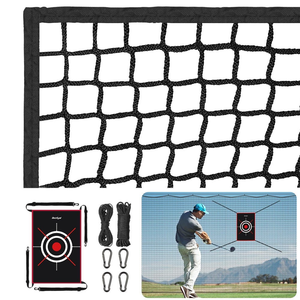 Golf Netting 10X7Ft Golf Practice Net with Target, Sport Practice Barrier Net...