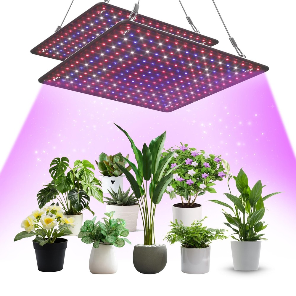 LED Grow Light Panel 200W Lamp for Indoor Plants for 4x4ft Coverage Tent