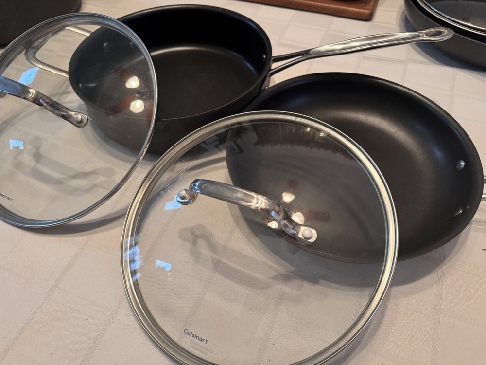 Cuisinart Hard Anodized Nonstick Cookware 12 Piece Set With Lids