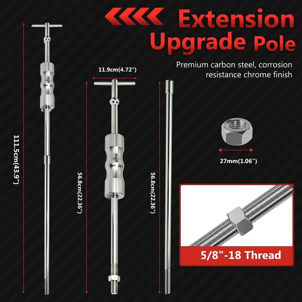 Inner CV Axle Puller Removal Tool with Slide Hammer & 48mm 63mm CV Joint Fork...