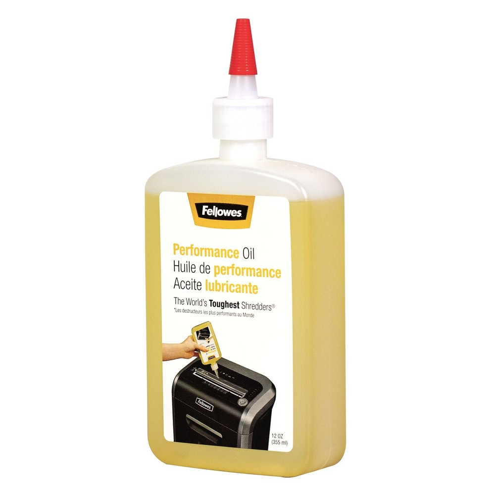 Fellowes Powershred Performance Shredder Oil, 12 oz. Single, Jam Prevention