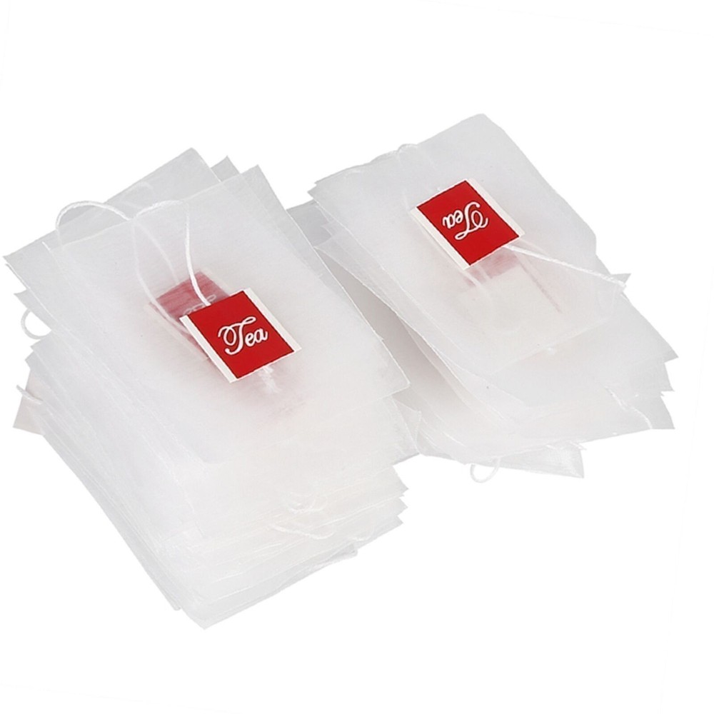 100Pcs New Style Nylon Empty Tea Infuser Herb Spice Filter Strainer Bags