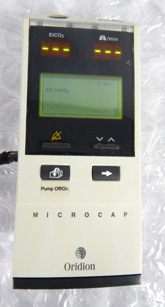 ORIDION MICROCAP HANDHELD CAPNOGRAPH S/N 174