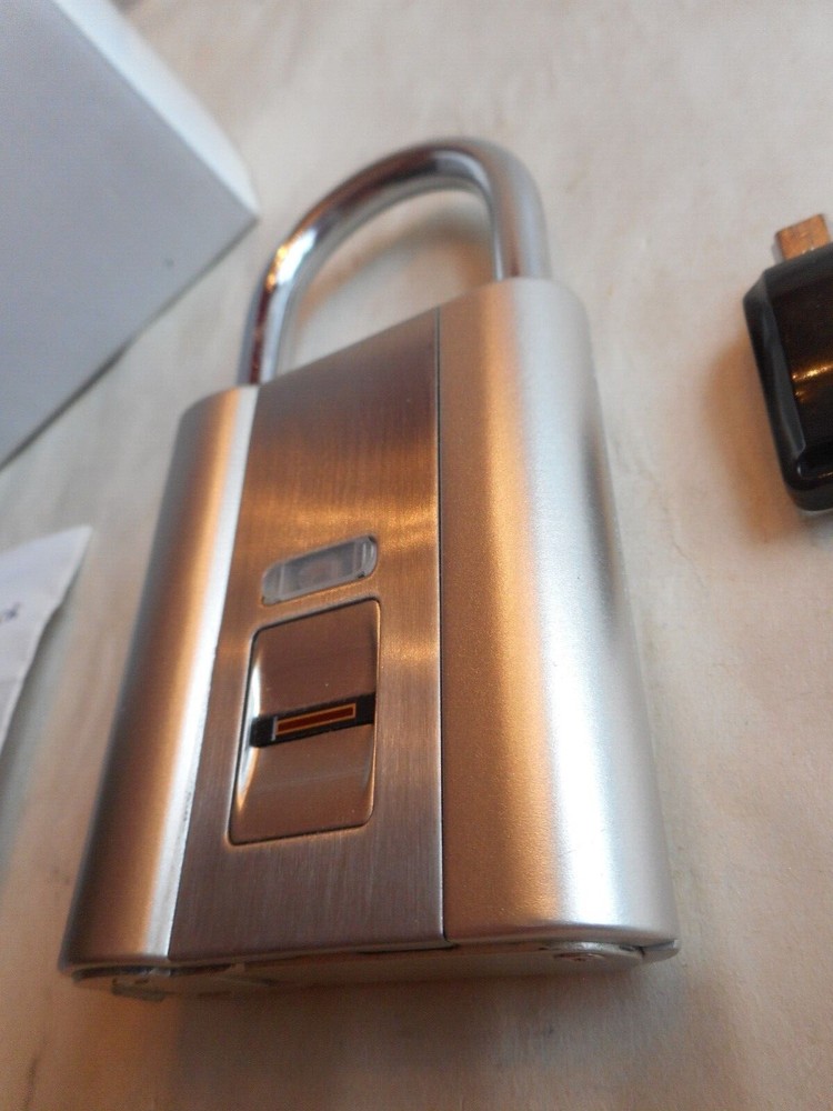 Fingerprint Activated Steel Padlock