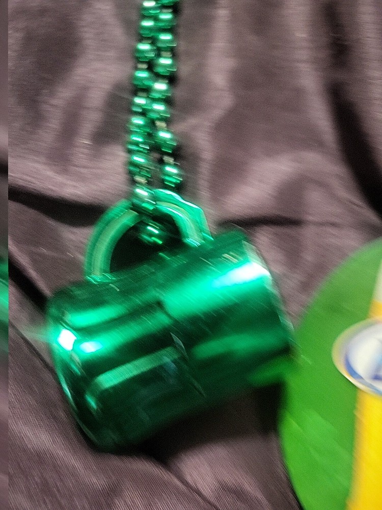bundle of 3 Mardi Gras St. Patrick Beads Miller lite
