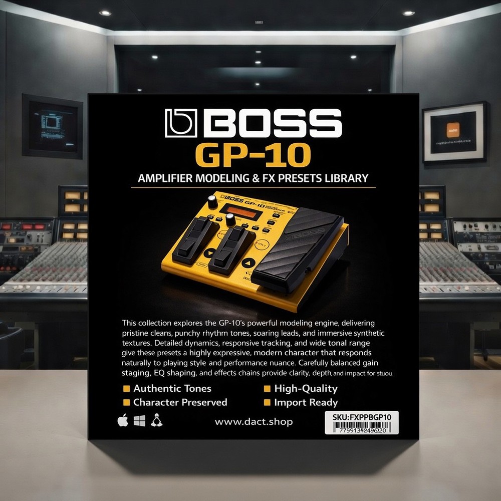 Boss GP-10 Guitar Multi-FX Presets Library