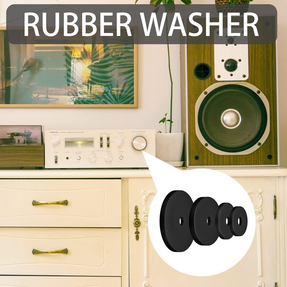 100pcs Flat Rubber Washers - Versatile Tools for Faucets and Appliances