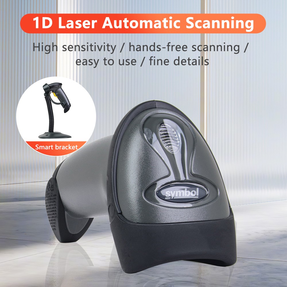 Zebra Motorola Symbol LS2208-SR20007R-NA Barcode Scanner Reader Kit W/ USB Cable