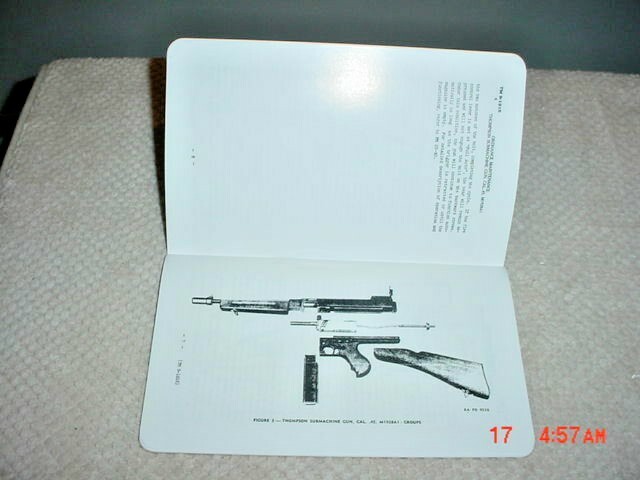 Thompson Submachine Gun Technical Manual 1942