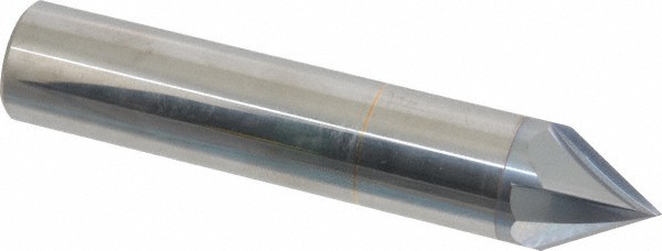 Accupro 3/4" Cutter Head Diam, 3/4" Shank, 4 Flute Single End Solid Carbide C...