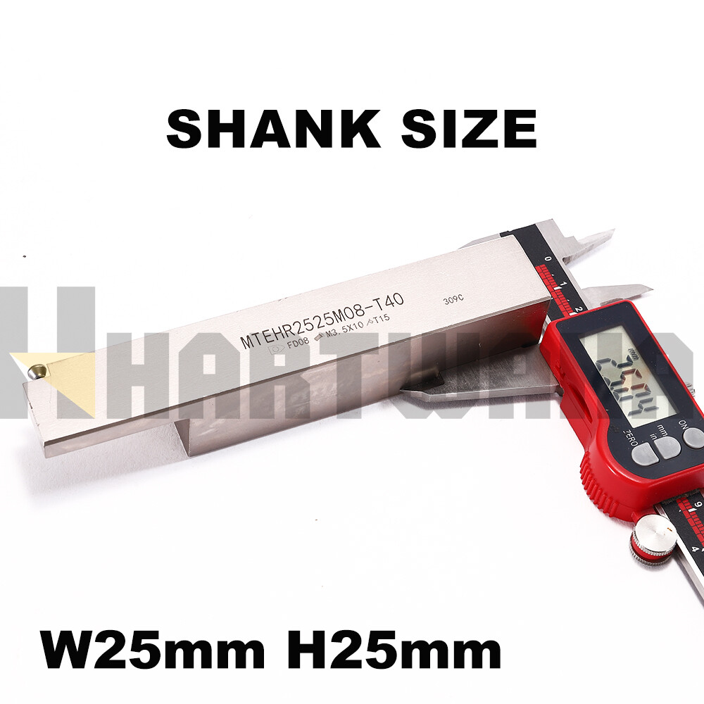 Grooving Inserts Width 8mm Indexable Lathe Grooving Turning Tool Holder 25mm