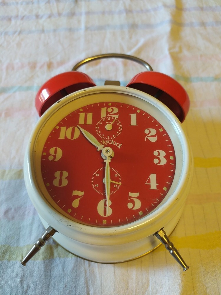 Old Jackyclock Brand Working Double Bell Alarm Clock