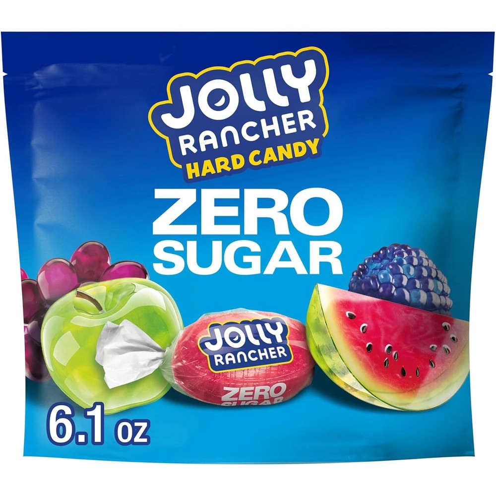 Individually Wrapped Zero Sugar Fruit-Flavored Hard Candy - 6.1 oz for Freshness