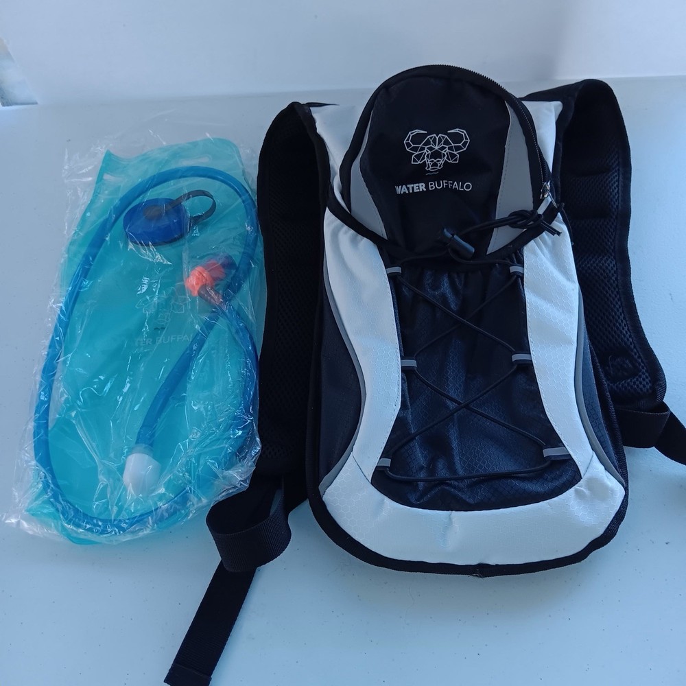 Water Buffalo Unisex Black Durable Hiking Camping Hydration Pack Backpack