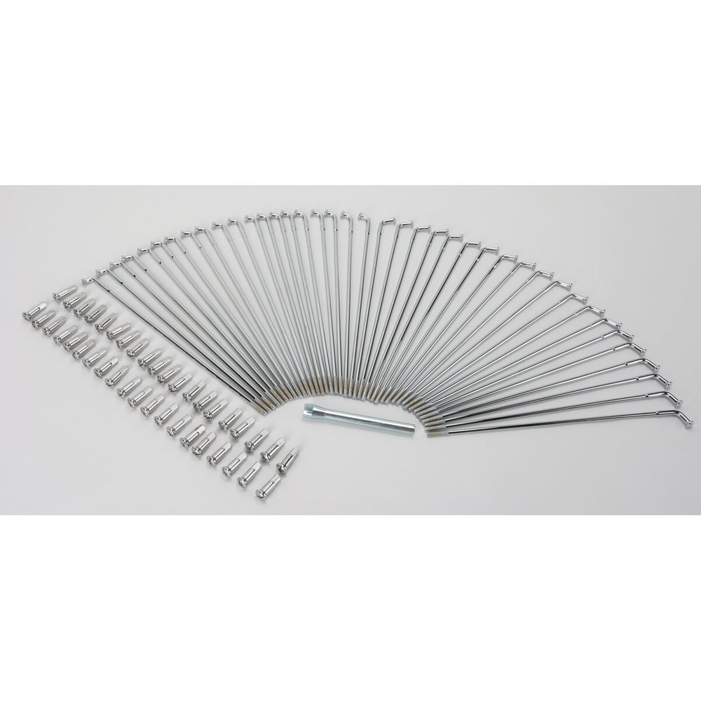 Drag Front Chrome Spoke Set - Inside Lace - 0211-0121
