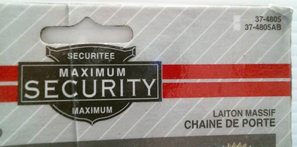 Taymor Solid Brass Chain Door Guard (37-4805) FS