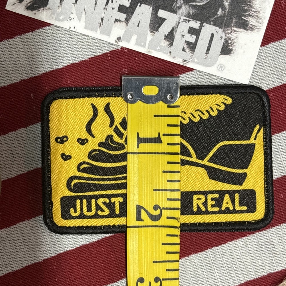 Just Got Real… 3x2” Hook &loop Funny tactical With Backing