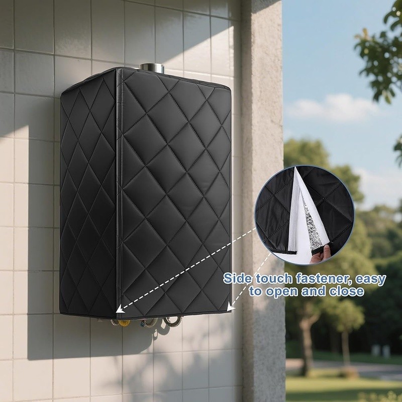 Waterproof Tankless Water Heater Cover Insulated Durable Easy Clean Protection
