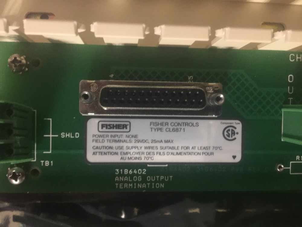 EMERSON CSA ANALOG OUTPUT CURRENT OUT 41B7287X032