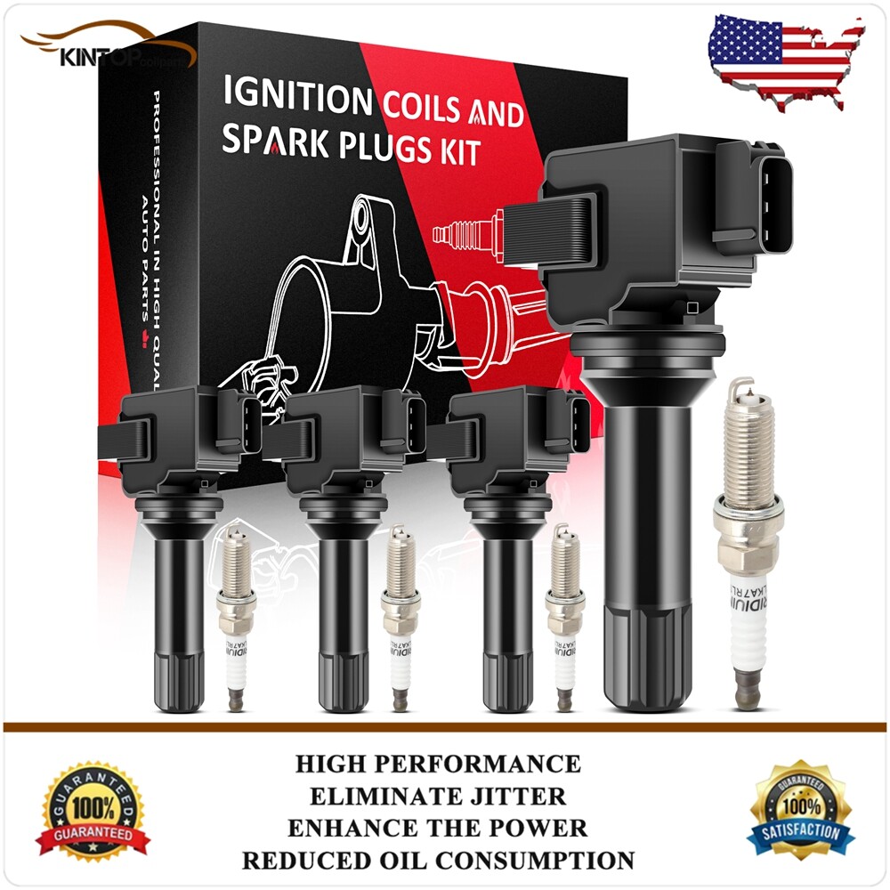 Ignition Coils & Iridium Spark Plugs Kit For Subaru Forester 2.5L H4 2011-2012
