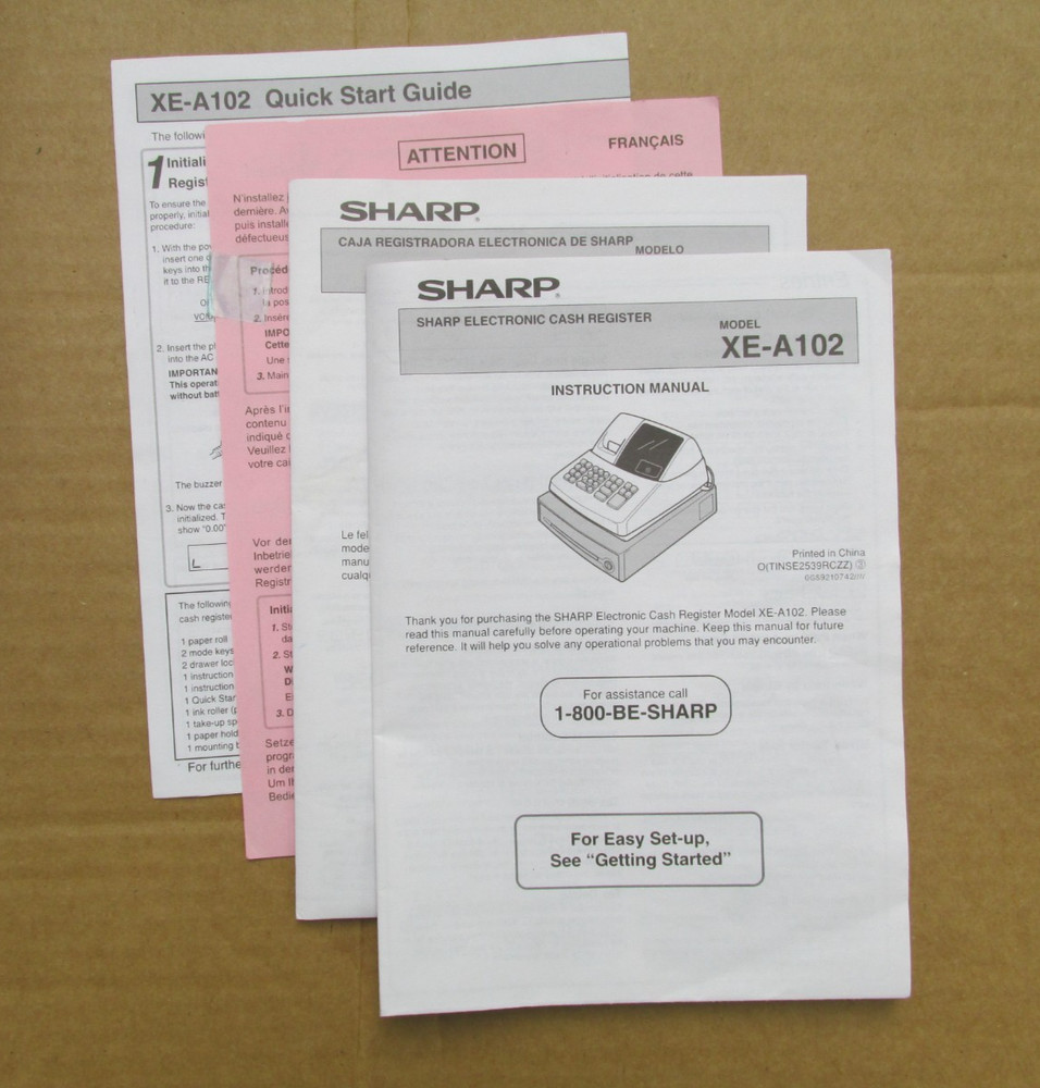Sharp XE-A102 Electronic Cash Register BEEPS