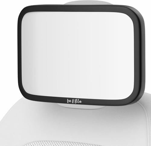 Extra Large Baby Car Mirror for Tesla & Fixed Headrests, Secure Tesla - Large