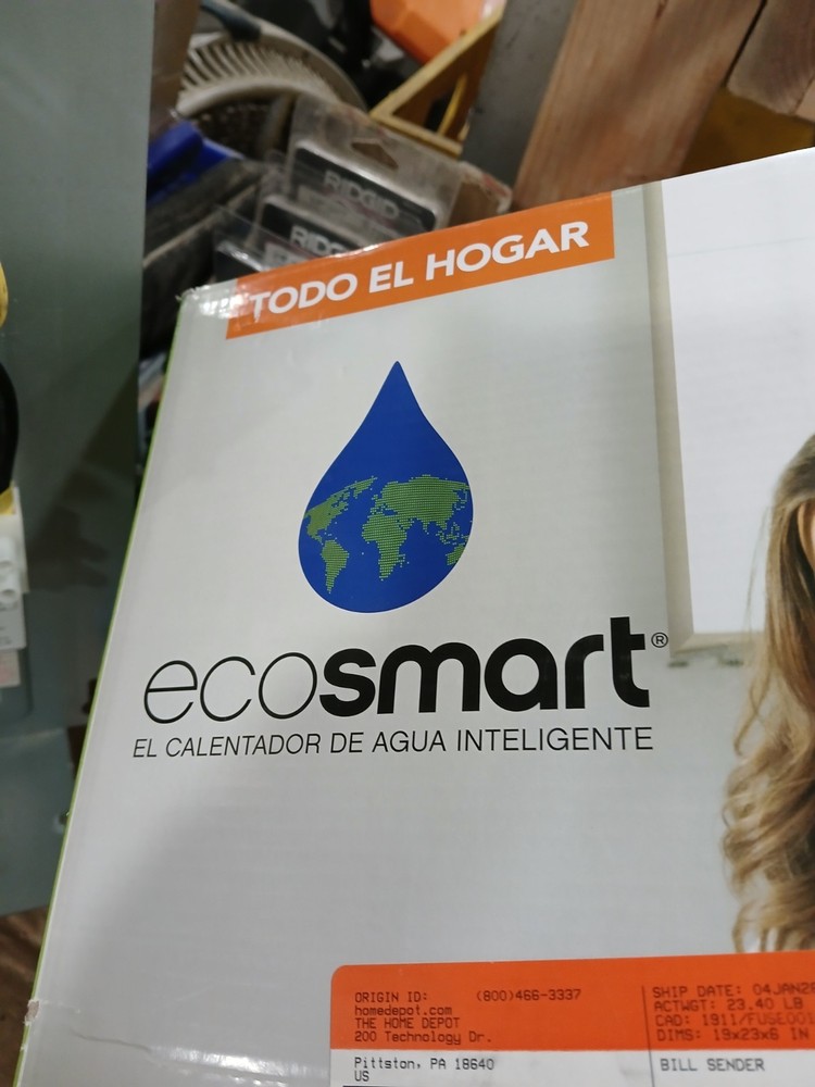 EcoSmart 36 kW 7.03 GPM 240-Volt Electric Tankless Water Heater/Open box, Parts