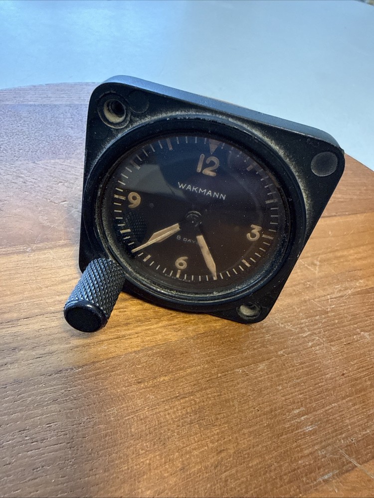 Wakmann Aircraft Clock/Chonograph - 8 Days