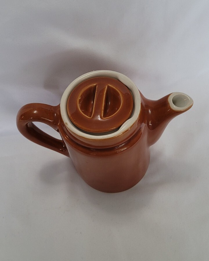 ChefsWare Brown Individual Teapot Mid Century Modern Restaurant