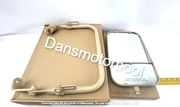 HUMVEE HMMWV Mirror Set Complete With Brackets New Tan M998 M1114
