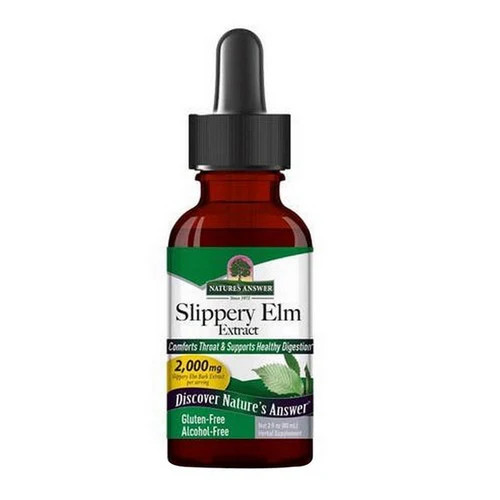 Slippery Elm Extract Alcohol-Free 2000 Mg 2 Oz By Nature's Answer