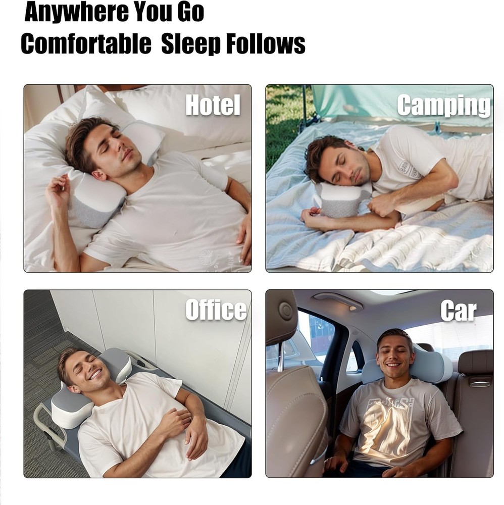 Travel Pillow for Sleeping,Cervical Neck Support Pillow