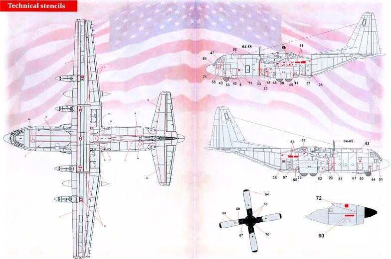 Print Scale Decals 1/72 LOCKHEED C-130 HERCULES Part 2