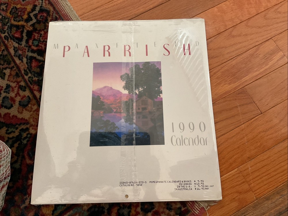 Maxfield Parrish Calendar 1990 Never Opened