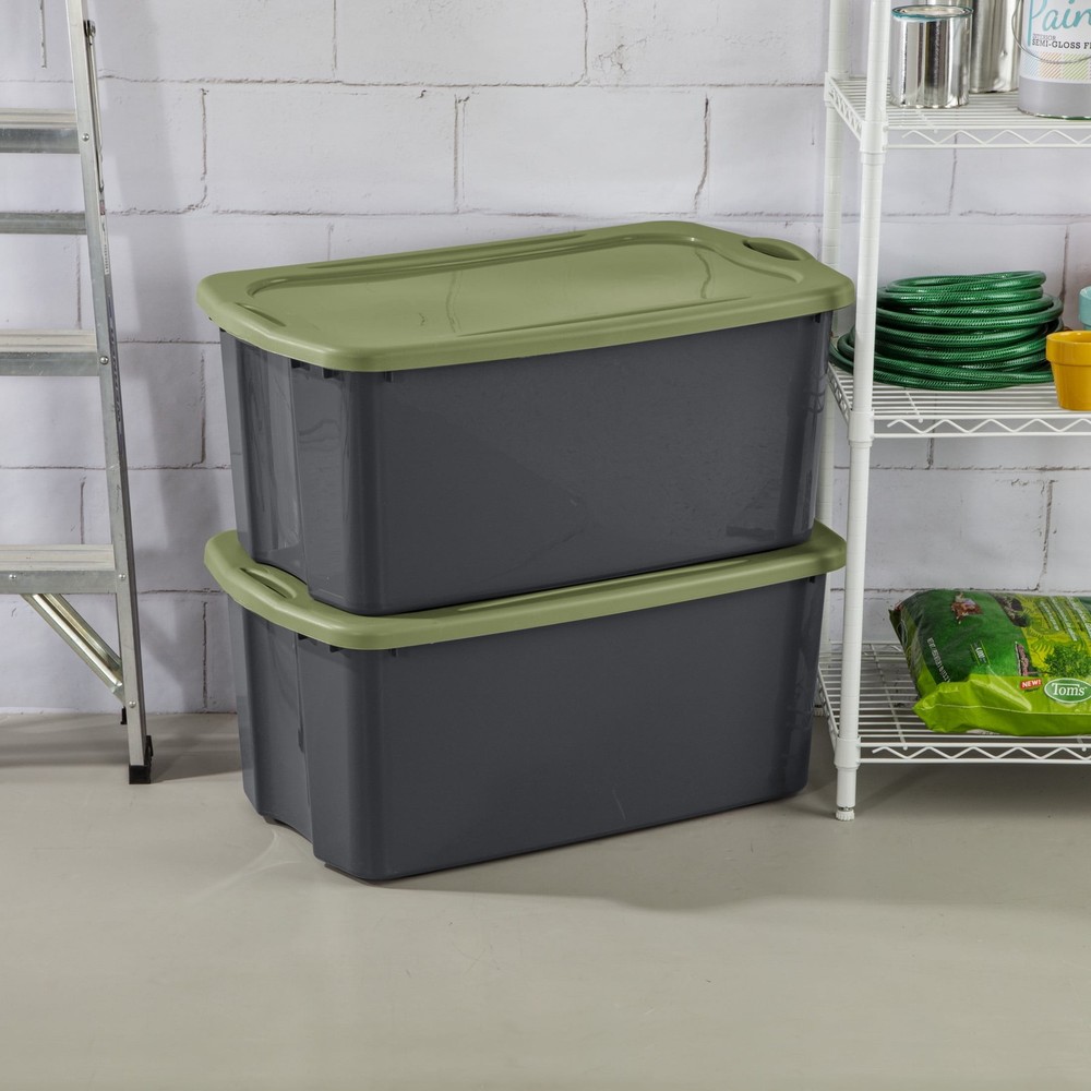 Sterilite EZ Carry 30 Gallon Extra-Large Storage Bin, Plastic Storage Container