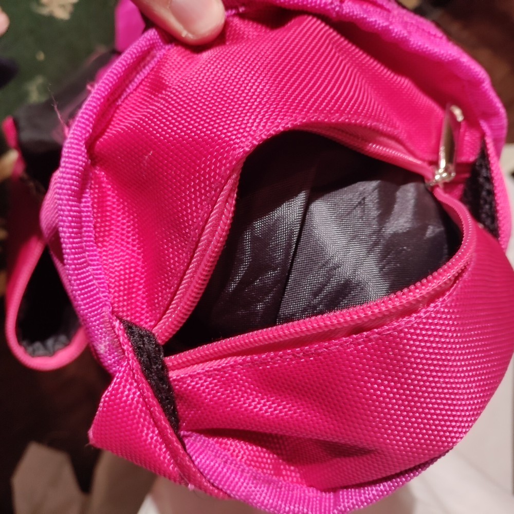Title Boxing Pink Black Backpack With Logo Patch Zipper Pulls