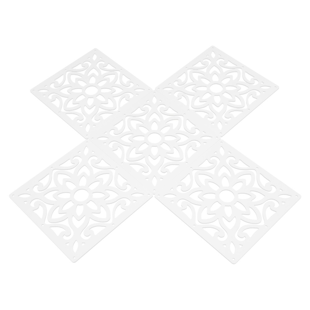 24 PCS Wood Plastic Decorative Privacy Screen Panels - Modern Divider