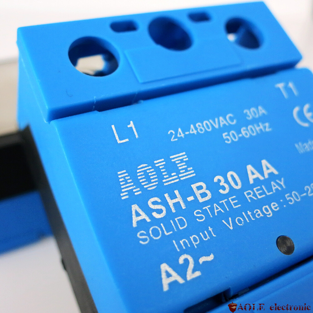 30A European protection integrated single-phase solid state relay ASH-B 30AA