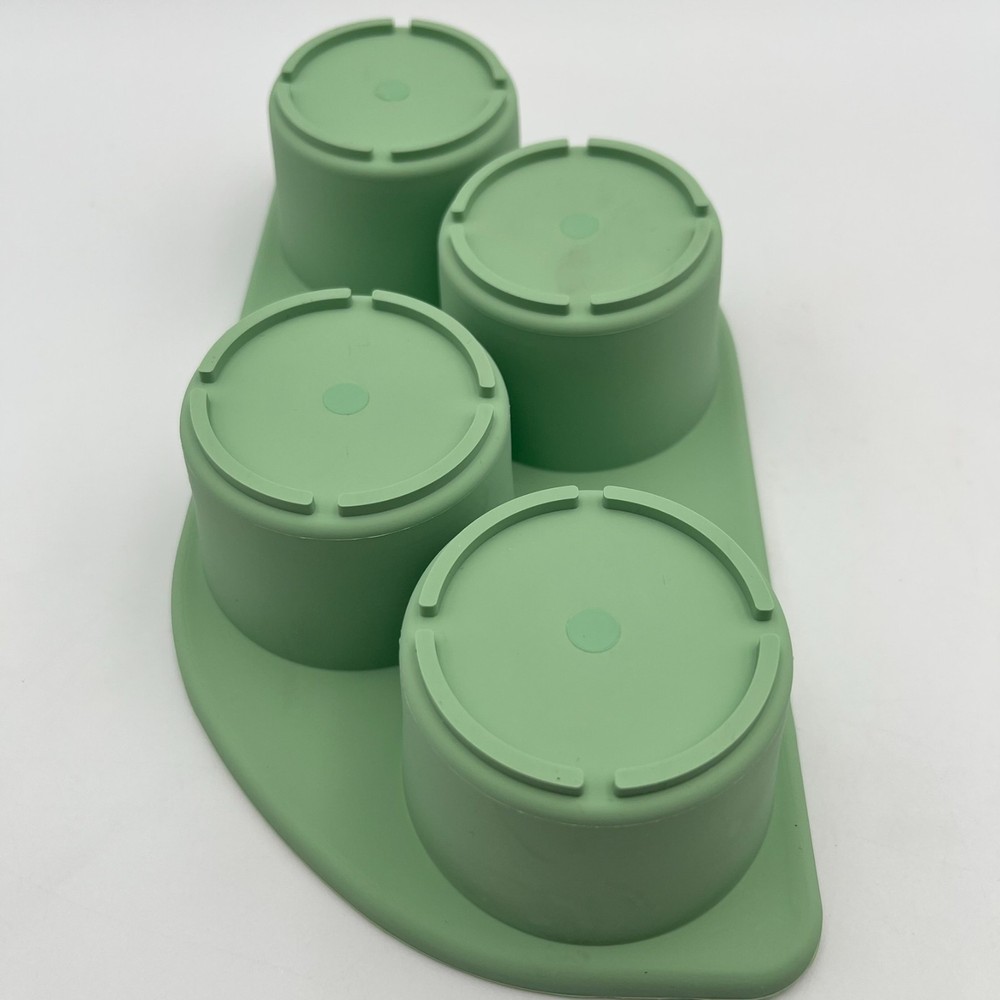 Suvie Silicone Egg Tray Green 4 Cavity