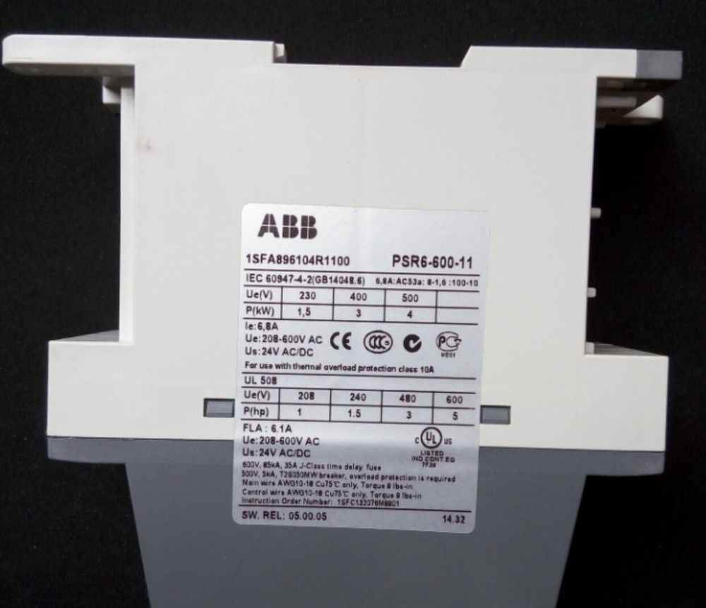 ABB Soft Starters PSR6-600-11