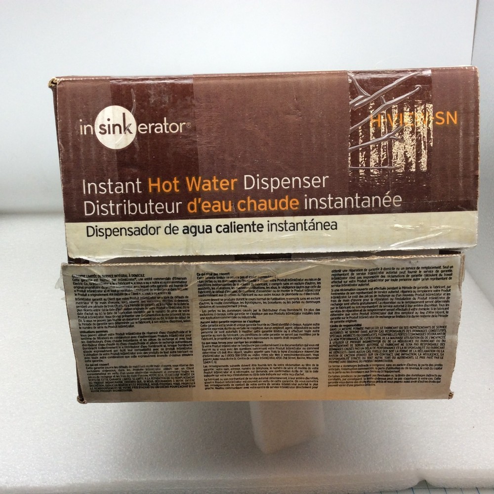 insinkerator H-View-SN Instant Hot Water Dispenser System Satin Nickel OPEN BOX