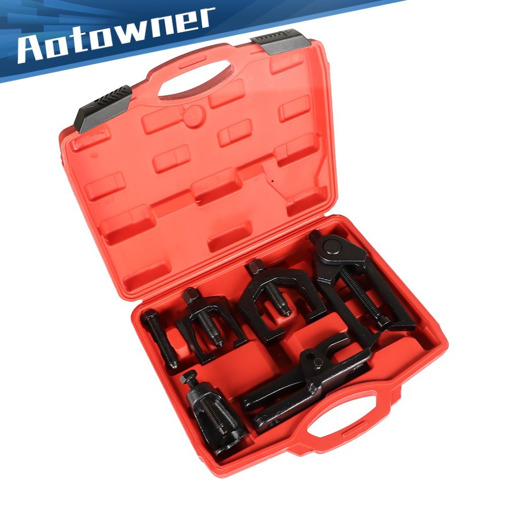 Ball Joint Separator Tie Rod Pitman Arm Puller Front End Service Tool Kit w/Case